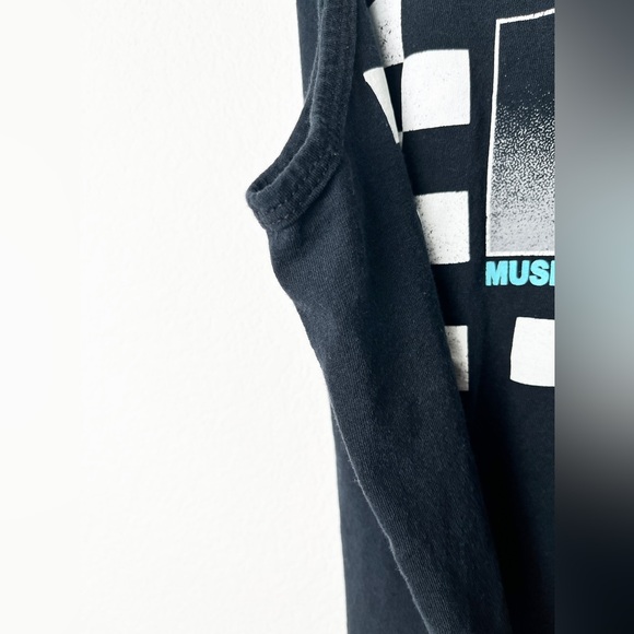 Men’s MTV Music Television Checker Logo Retro Sleeveless T-Shirt Size: Medium - Picture 4 of 8